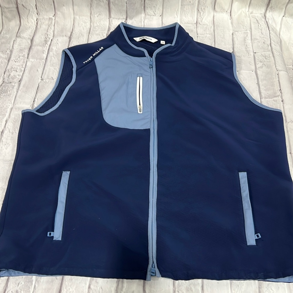 Two tone blue Peter Millar Activewear Vest XXL